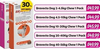 Bravecto Dog 2-4.5kg Chew 1 Pack