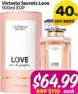 Your Discount Chemist Victoria Secrets Love 100ml offer