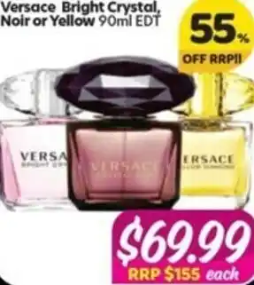 Versace Bright Crystal, Noir Or Yello 90ml