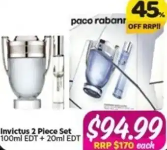 Your Discount Chemist Invictus 2 Piece Set 100ml offer