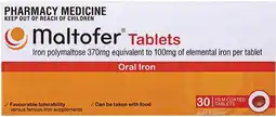 Pharmacy Best Buys Maltofer Oral Iron 30 Tablets offer