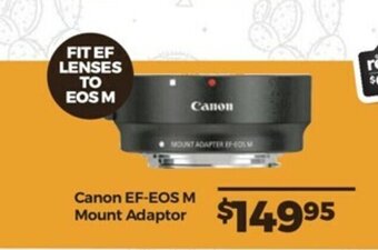 Teds Cameras Canon - EF-EOS M Mount Adaptor offer