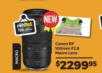 Teds Cameras Canon - RF 100mm F2.8 Macro Lens offer