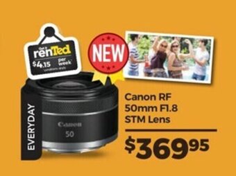 Teds Cameras Canon - RF 50mm F1.8 STM Lens offer