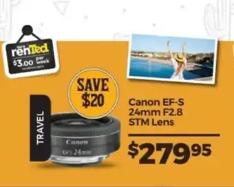 Teds Cameras Canon - EF-S 24mm F2.8 STM Lens offer