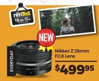 Teds Cameras NIkkor - Z 28mm F2.8 Lens offer