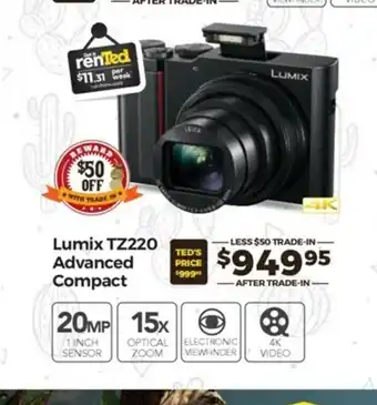 Teds Cameras Lumix - TZ220 Advanced Compact offer
