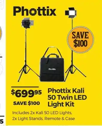 Teds Cameras Phottix Kali 50 Twin LED Light Kit offer