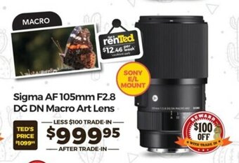 Sigma - AF 105mm F2.8 DG DN Macro Art Lens