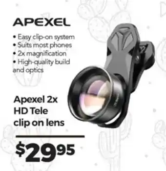 Teds Cameras APexel 2x HD Tele Clip On Lens offer
