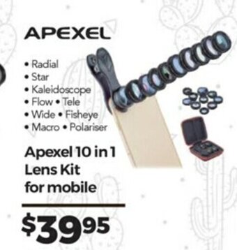 Teds Cameras Apexel 10 in 1 Lens Kit for Mobile offer