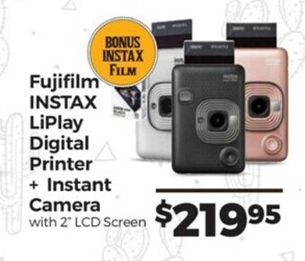 Teds Cameras Fujifilm - Instax LiPlay Digital Printer + Instant Camera offer