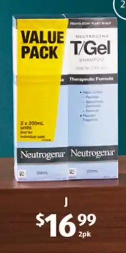 ALDI Neutrogena T/Gel Shampoo 2 x 200ml offer