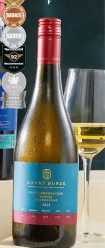 ALDI Grant Burge 5th Generation Barossa Chardonnay 2023 750ml offer