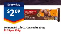 ALDI Belmont Biscuit Co. Caramelts 200g offer