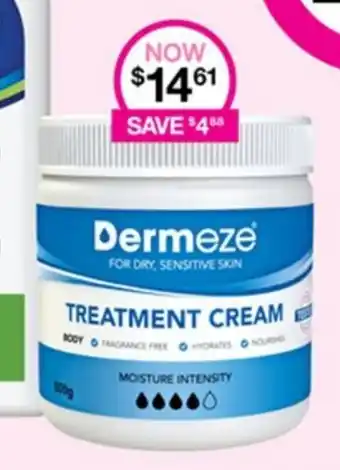 Priceline Dermeze TREATMENT CREAM offer