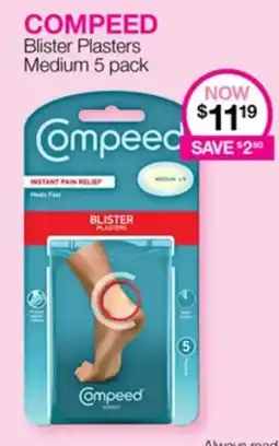 Priceline COMPEED Blister Plasters Medium 5 pack offer