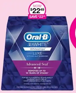 Priceline Oral-B 3DWHITE Whitestrips LUXE offer