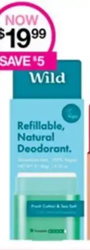 Priceline Refillable Natural Deodorant offer
