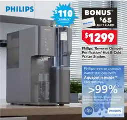 Harvey Norman Philips Reverse Osmosis Purification Hot & Cold Water Station offer