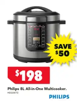 Harvey Norman Philips 8L All-in-One Multicooker offer