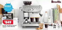 Harvey Norman Breville the Barista Express Impress' Coffee Machine offer