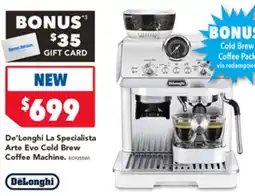 Harvey Norman De Longhi La Specialista Arte Evo Cold Brew Coffee Machine offer