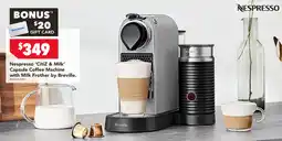 Harvey Norman Nespresso CitiZ & Milk Capsule Coffee Machine offer