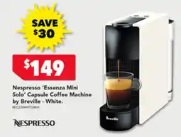 Harvey Norman Nespresso Essenza Mini Solo Capsule Coffee Machine offer