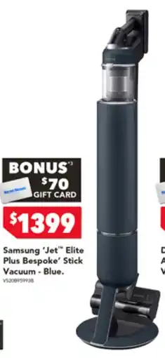 Harvey Norman Samsung Stick Vacuum offer