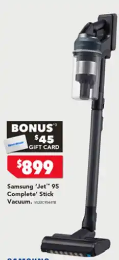 Harvey Norman Samsung Stick Vacuum offer