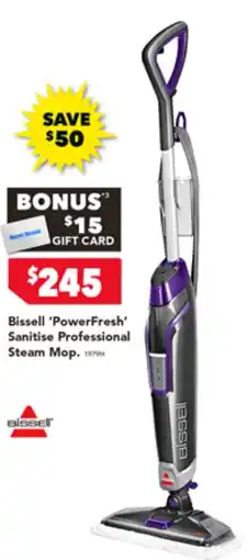 Harvey Norman Bissell Sanitise Professional Steam Mop offer