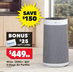 Harvey Norman Winix ZERO+ 360 5-Stage Air Purifier offer
