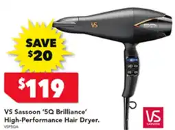 Harvey Norman VS Sassoon 5Q Brilliance High-Performance Hair Dryer offer