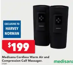 Harvey Norman Medisana Cordless Warm Air and Compression Calf Massager offer