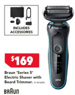 Electric Shaver with Beard Trimmer