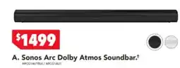 Harvey Norman Sonos Arc Dolby Atmos Soundbar offer