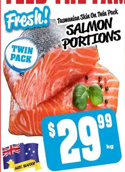 Farmer Jack's SALMON PORTIONS offer