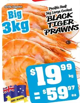 Farmer Jack's BLACK TIGER PRAWNS offer