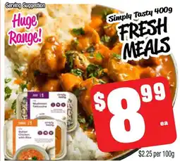 Farmer Jack's FRESH MEALS offer