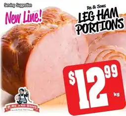 Farmer Jack's LEG HAM PORTIONS offer