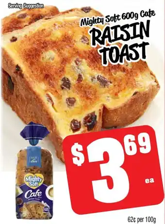 Farmer Jack's RAISIN TOAST offer