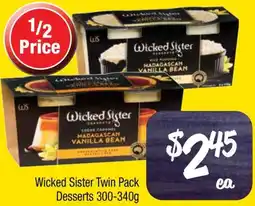 Wicked Sister Twin Pack Desserts 300-340g