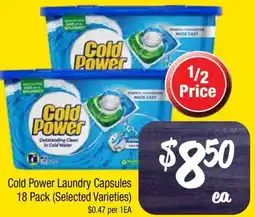 Farmer Jack's Cold Power Laundry Capsules offer