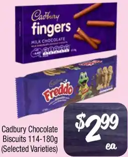 Farmer Jack's Cadbury Chocolate Biscuits 114-180g offer