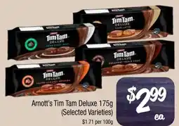 Farmer Jack's Arnott's Tim Tam Deluxe 175g offer