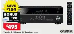 Harvey Norman Yamaha 5.1-Channel AV Receiver offer