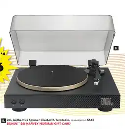 Harvey Norman JBL Authentics Spinner Bluetooth Turntable offer
