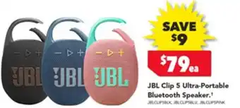 Harvey Norman JBL Clip 5 Ultra-Portable Bluetooth Speaker offer