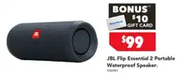 Harvey Norman JBL Flip Essential 2 Portable Waterproof Speaker offer